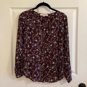 Loft xxsp Button Up Long Sleeve Blouse
